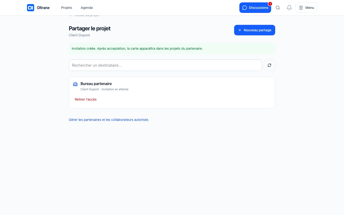 Vous partagez : Vous choisissez les accès.